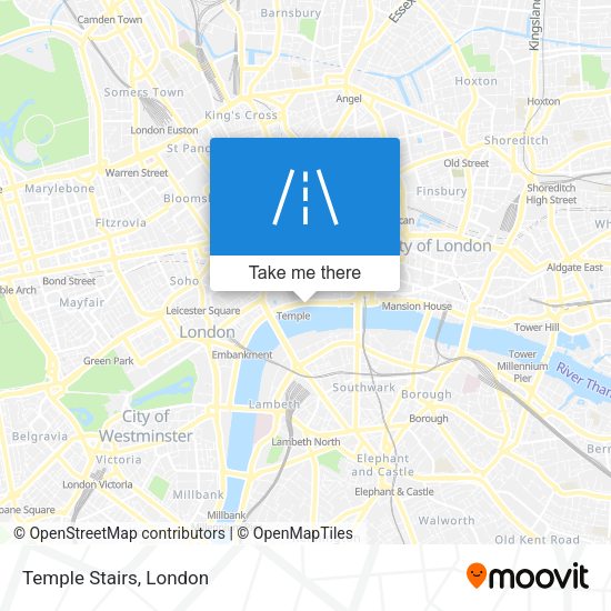 Temple Stairs map