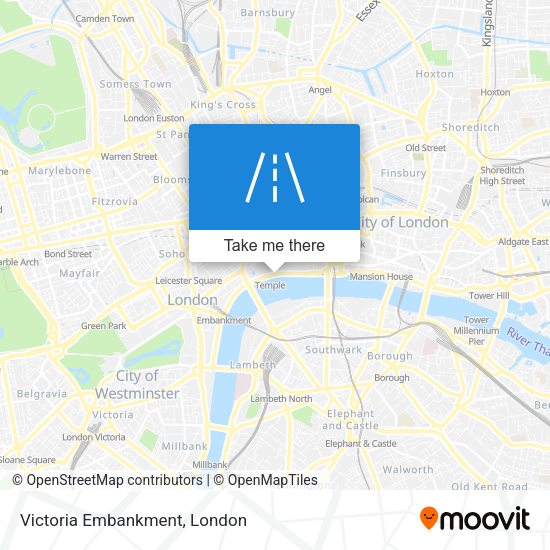 Victoria Embankment map