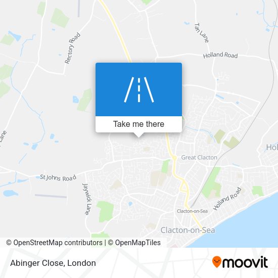 Abinger Close map