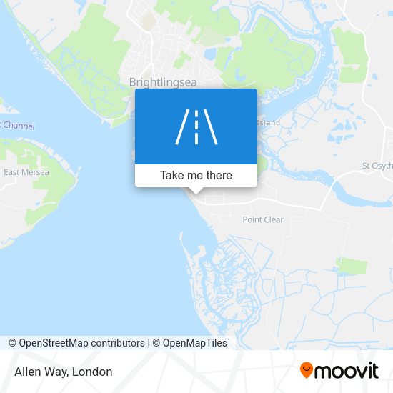 Allen Way map