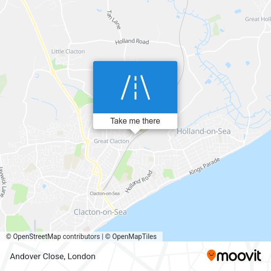 Andover Close map