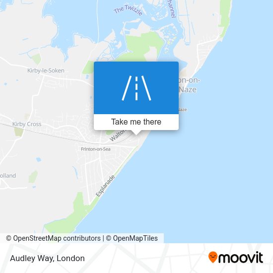 Audley Way map