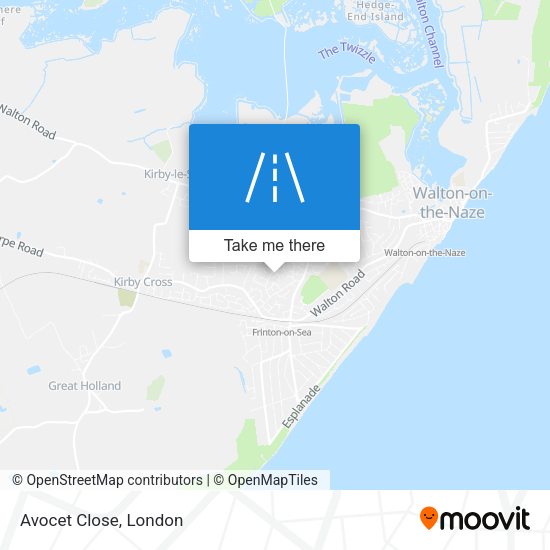 Avocet Close map