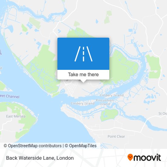 Back Waterside Lane map
