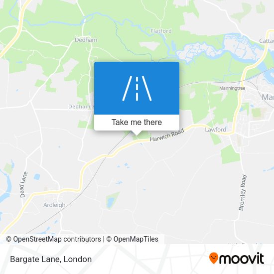 Bargate Lane map