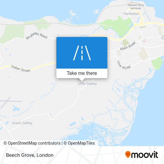 Beech Grove map