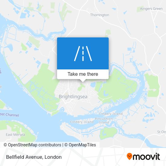 Bellfield Avenue map