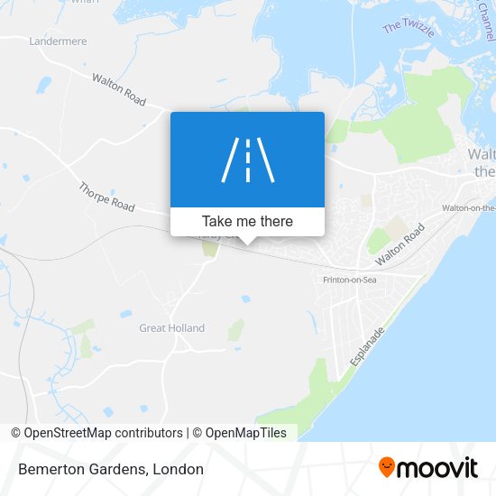 Bemerton Gardens map