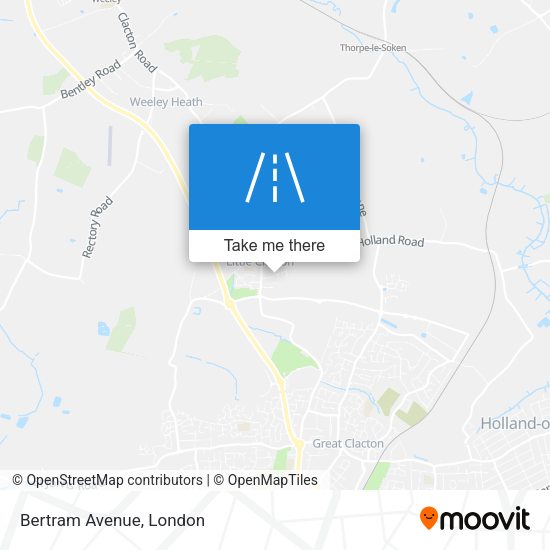 Bertram Avenue map