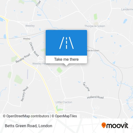 Betts Green Road map