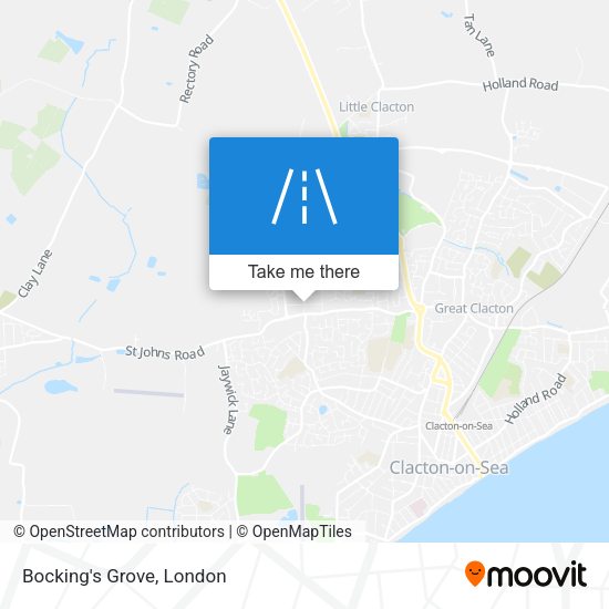 Bocking's Grove map
