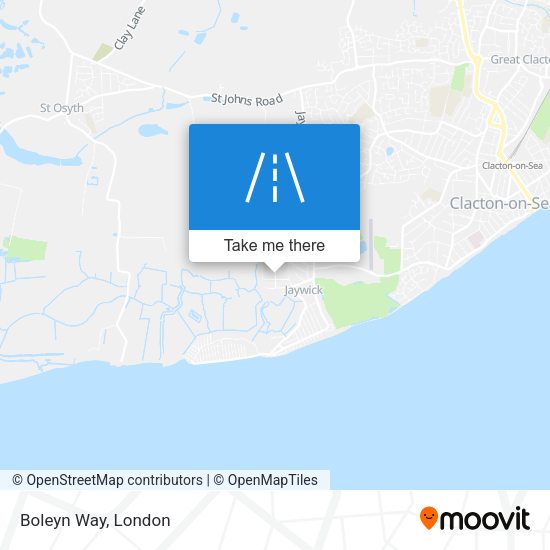Boleyn Way map