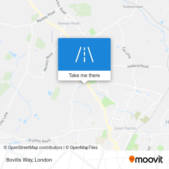 Bovills Way map