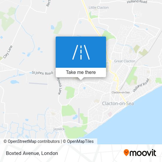 Boxted Avenue map