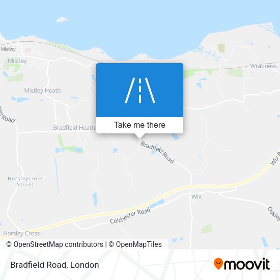 Bradfield Road map