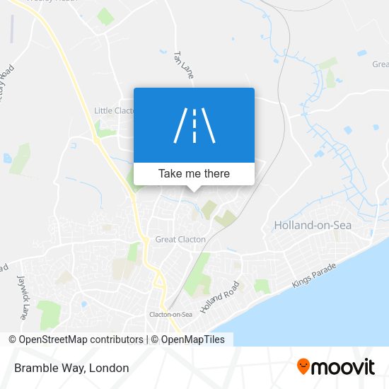 Bramble Way map