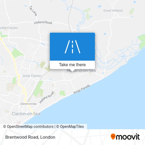 Brentwood Road map