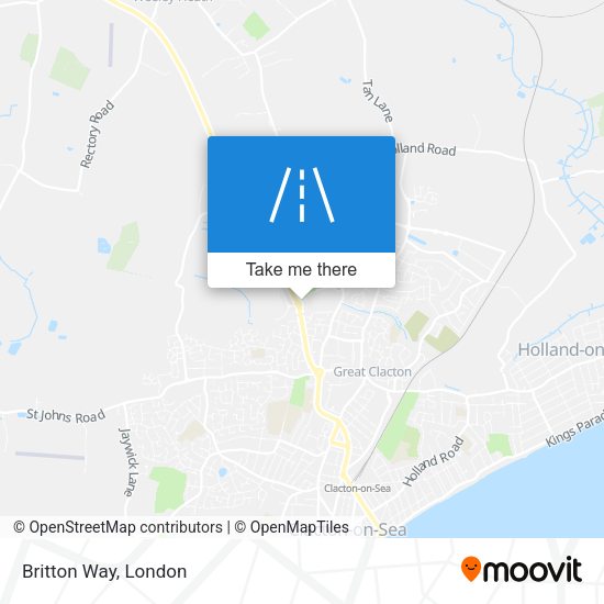 Britton Way map