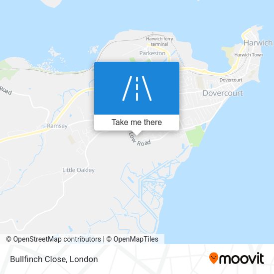 Bullfinch Close map