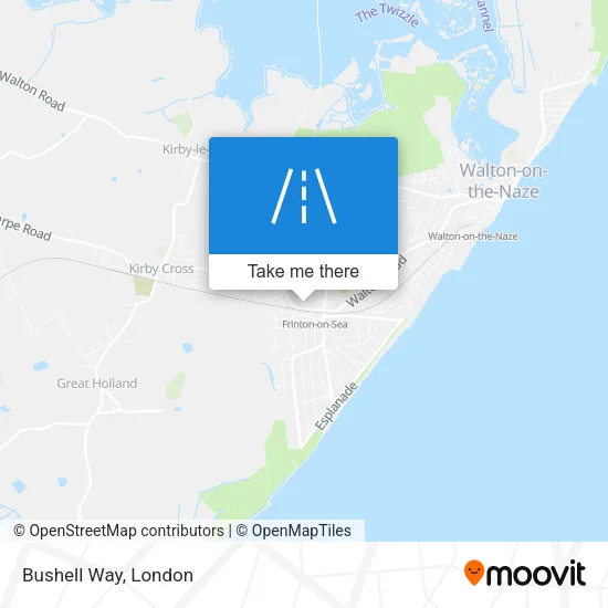 Bushell Way map