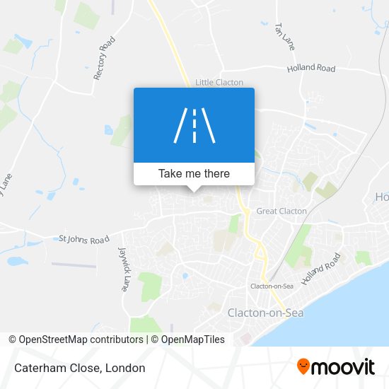 Caterham Close map