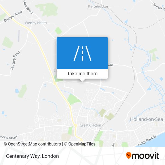 Centenary Way map