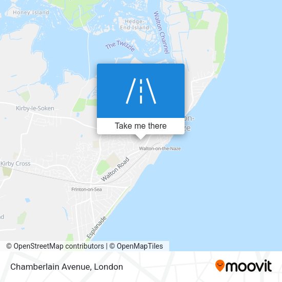 Chamberlain Avenue map