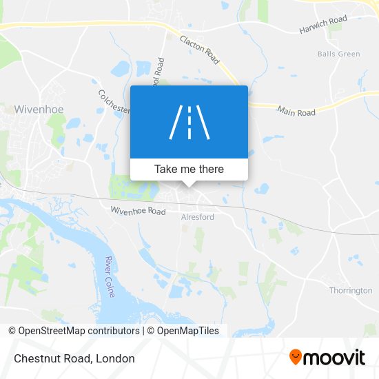 Chestnut Road map