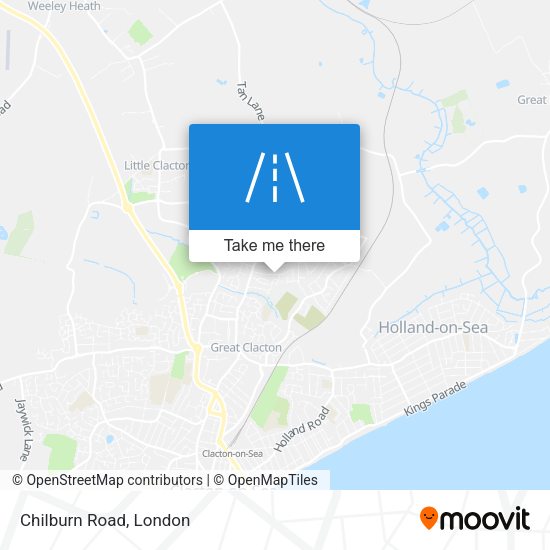 Chilburn Road map