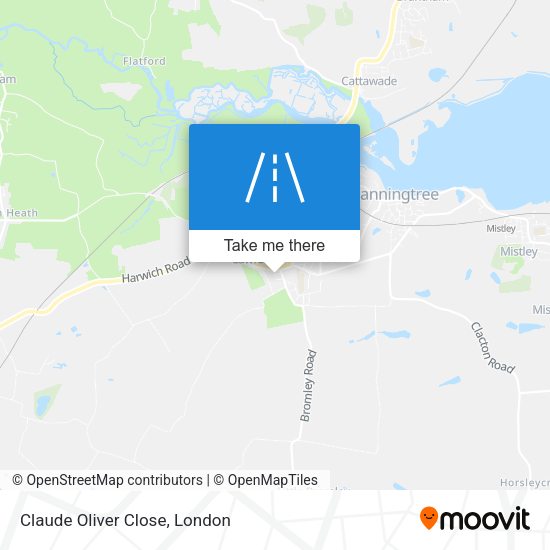 Claude Oliver Close map