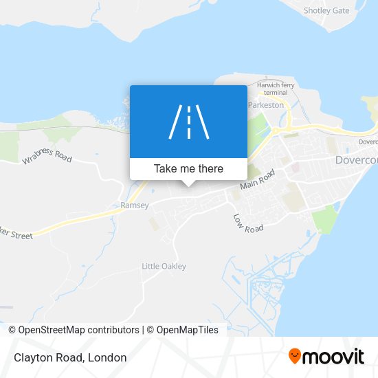 Clayton Road map