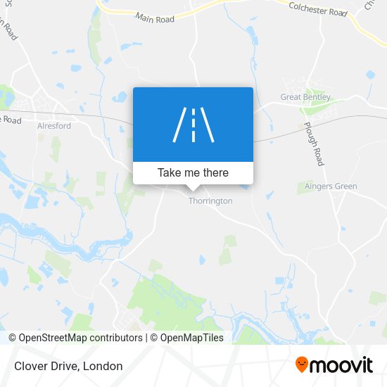 Clover Drive map