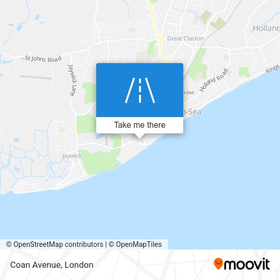 Coan Avenue map