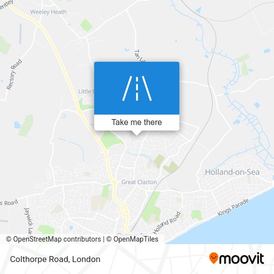 Colthorpe Road map