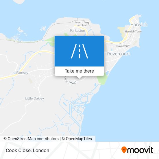 Cook Close map