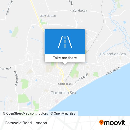 Cotswold Road map