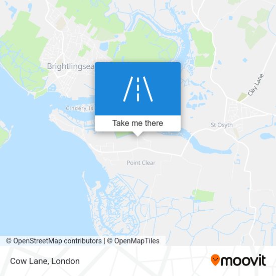 Cow Lane map