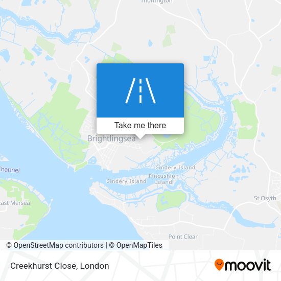 Creekhurst Close map