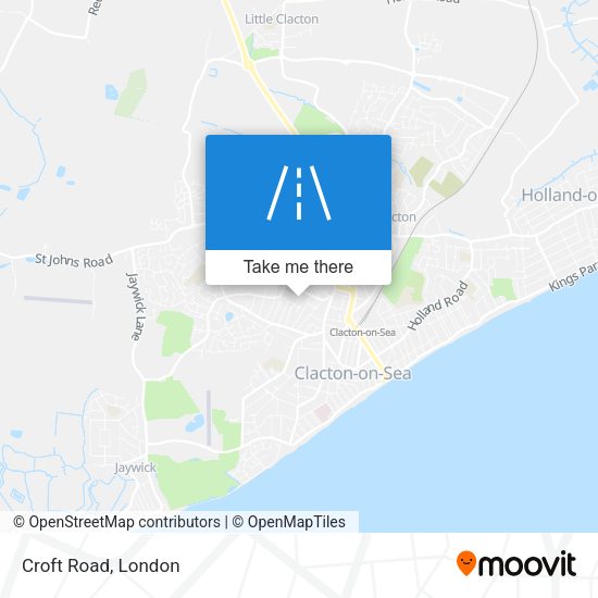 Croft Road map