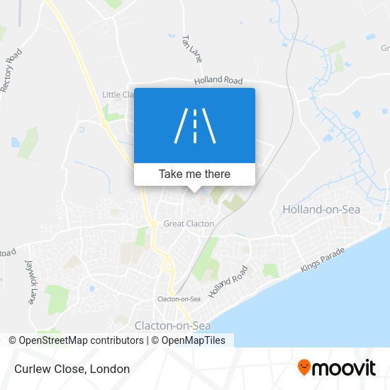 Curlew Close map