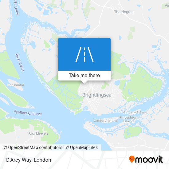 D'Arcy Way map