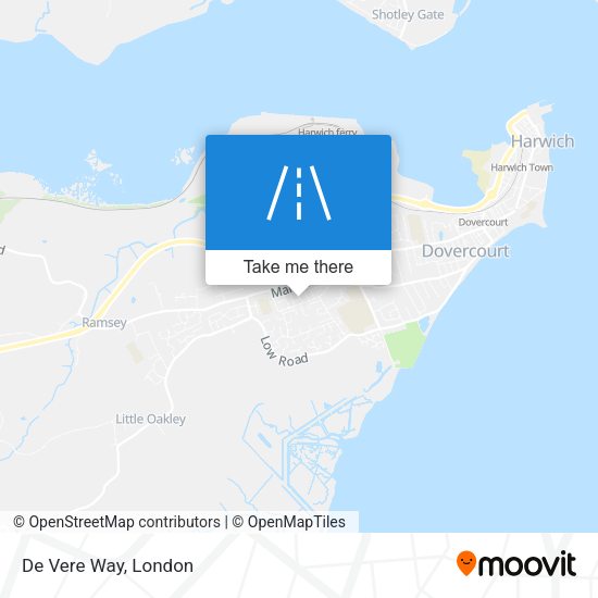 De Vere Way map