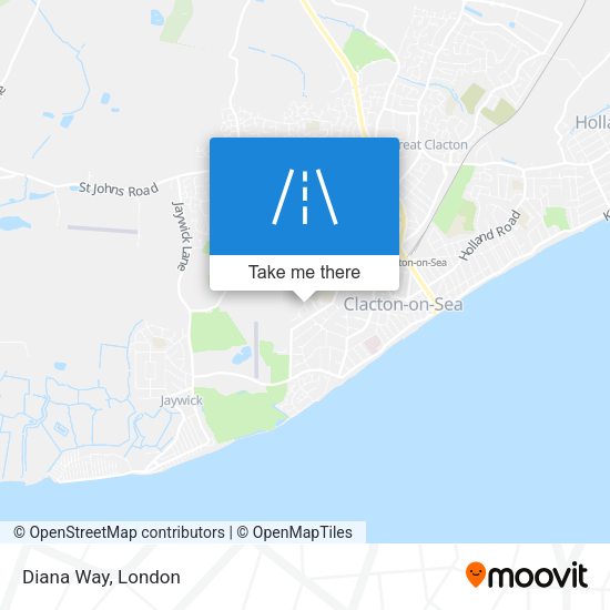 Diana Way map
