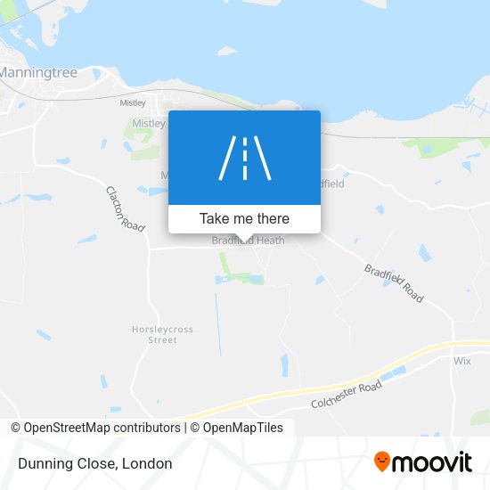 Dunning Close map