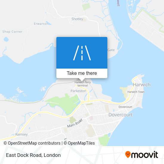 East Dock Road map