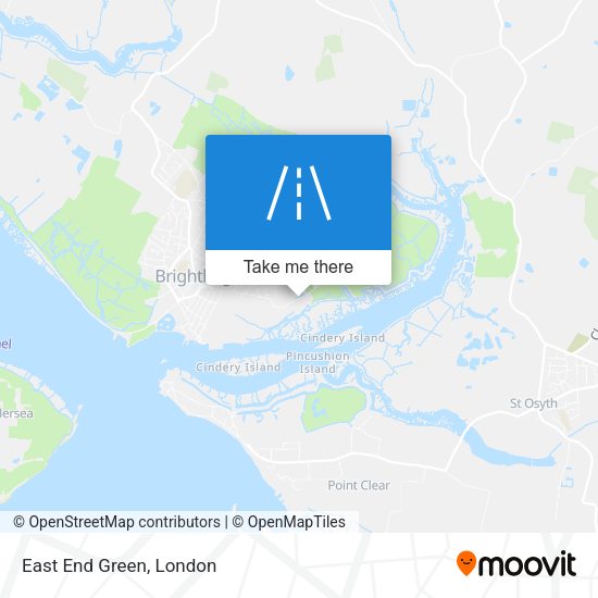 East End Green map