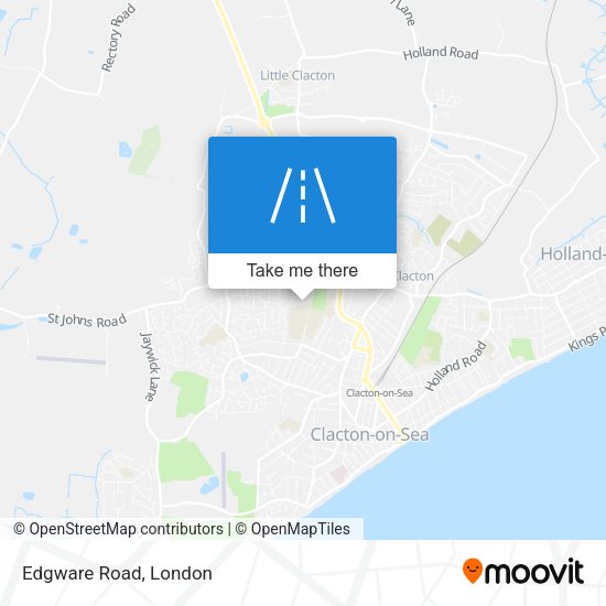 Edgware Road map