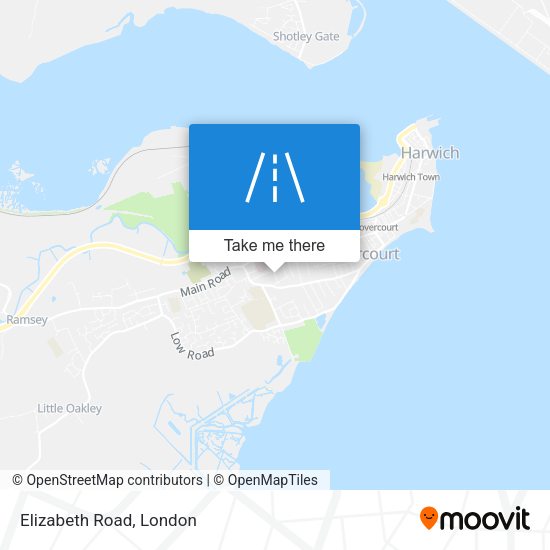 Elizabeth Road map