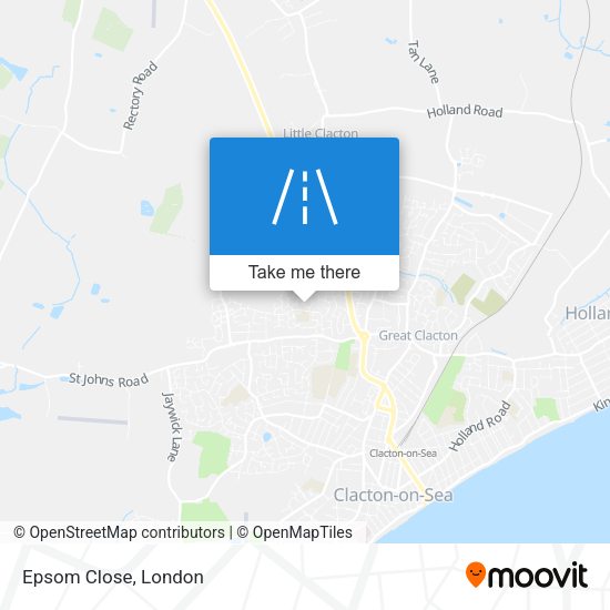 Epsom Close map