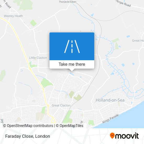 Faraday Close map